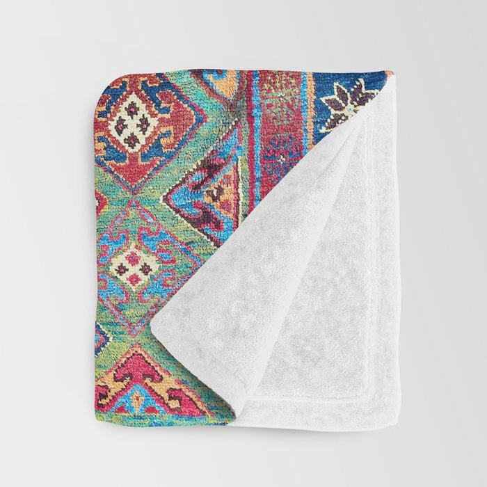 Afshar Varamin North Persian Rug Throw Blanket Gallery Image 3