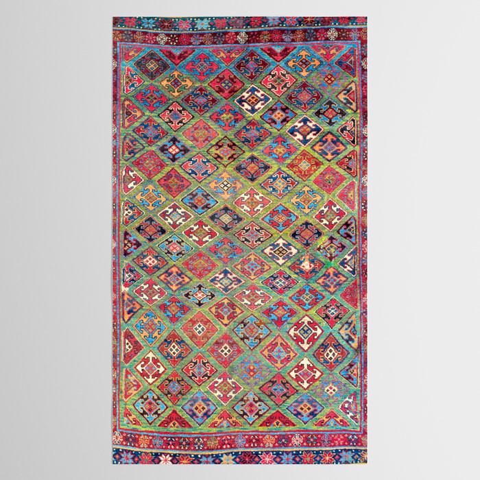 Afshar Varamin North Persian Rug Tablecloth Gallery Image 2