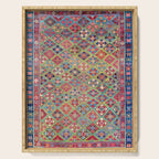Afshar Varamin North Persian Rug Serving Tray Gallery Image 1