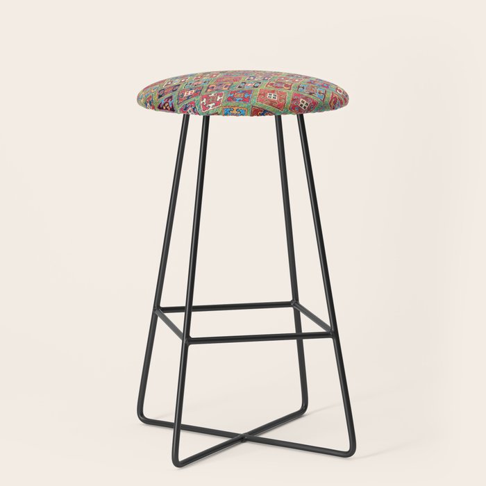 Afshar Varamin North Persian Rug Stool Gallery Image 1