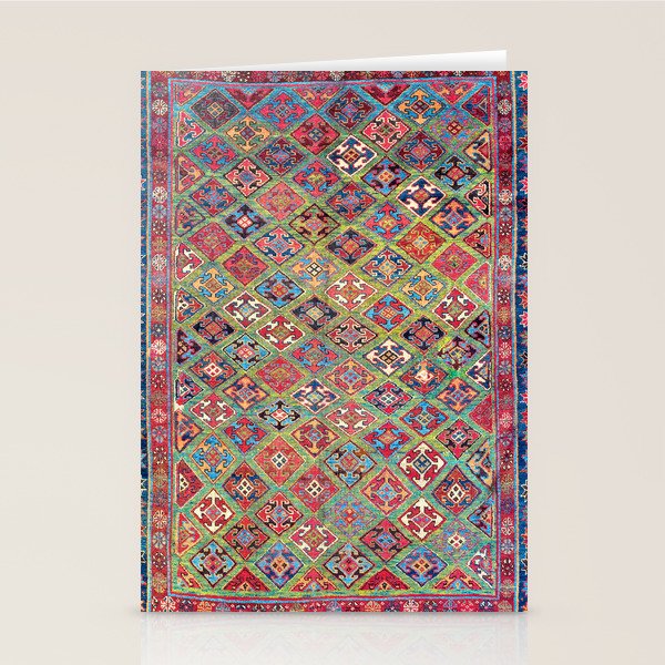 Afshar Varamin North Persian Rug Stationery Card Gallery Image 2