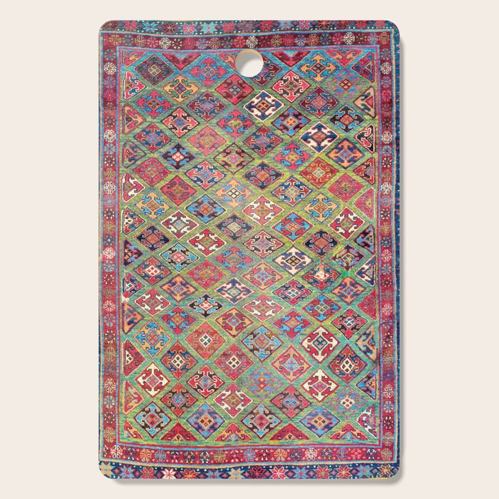 Afshar Varamin North Persian Rug Cutting Board Gallery Image 1