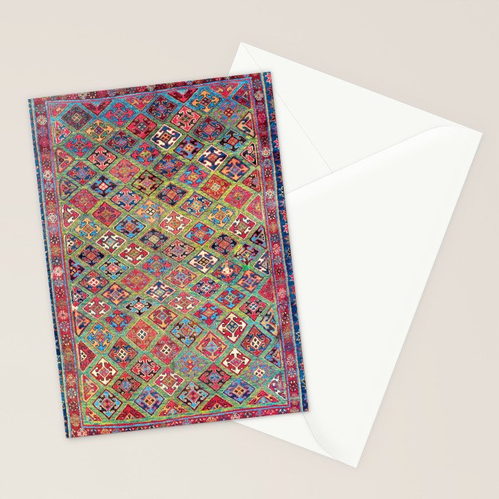 Afshar Varamin North Persian Rug Stationery Card Gallery Image 2