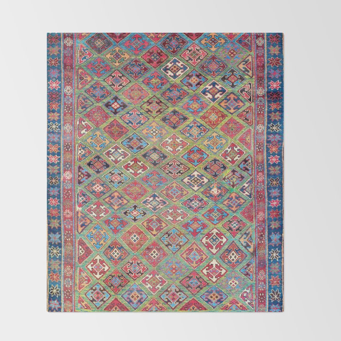Afshar Varamin North Persian Rug Throw Blanket Gallery Image 2