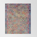 Afshar Varamin North Persian Rug Throw Blanket Gallery Image 2