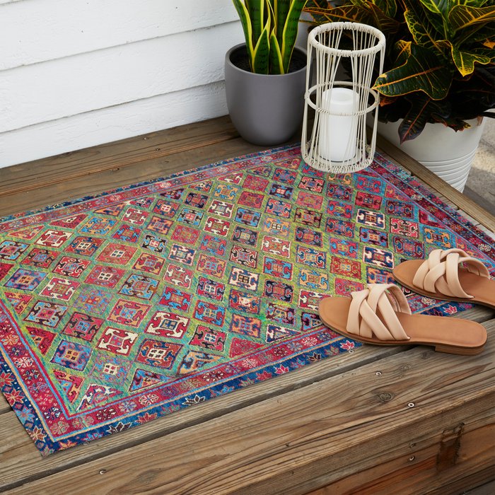 Afshar Varamin North Persian Rug Outdoor Rug Gallery Image 2