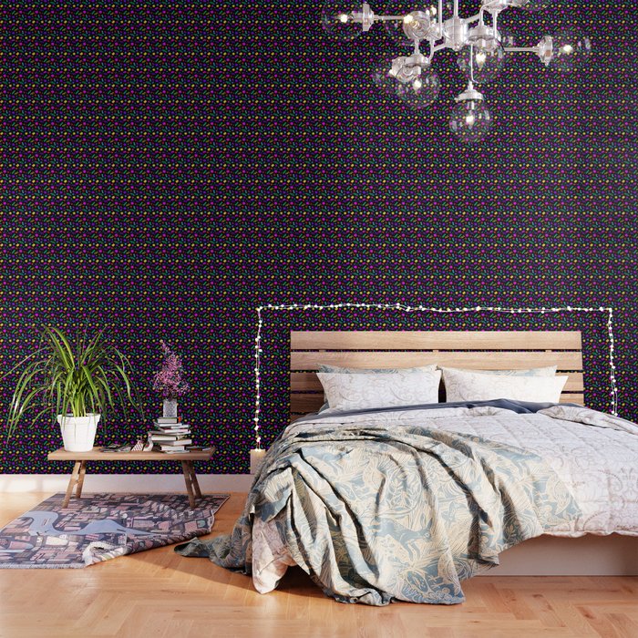 Fun colorful abstract organic shape art pattern Wallpaper Gallery Image 3