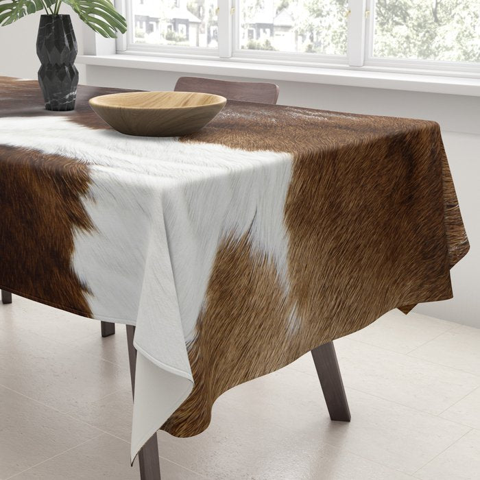 Brown Cowhide Tablecloth Gallery Image 3