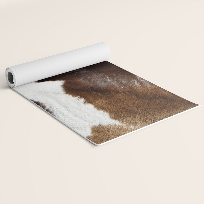 Brown Cowhide Yoga Mat Gallery Image 2
