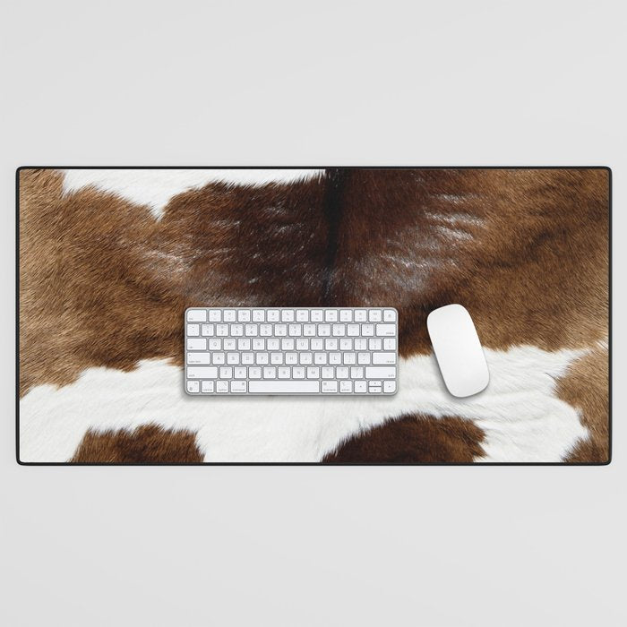 Brown Cowhide Desk Mat Gallery Image 1