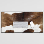 Brown Cowhide Desk Mat Gallery Image 1
