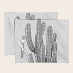 Cactus 3 - Black & White Placemat Gallery Image 1