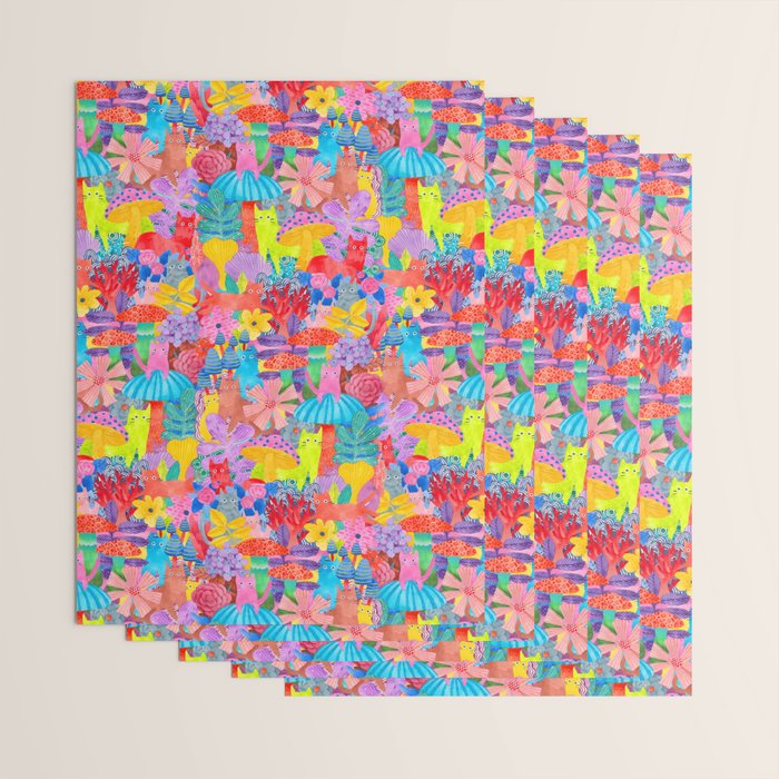 Cute Cats Hide and Seek Wrapping Paper Gallery Image 3
