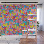 Cute Cats Hide and Seek Wall Mural Gallery Image 1