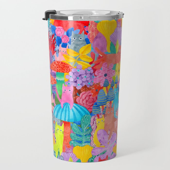 Cute Cats Hide and Seek Travel Mug Gallery Image 3