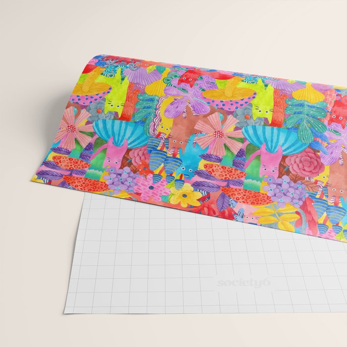 Cute Cats Hide and Seek Wrapping Paper Gallery Image 2