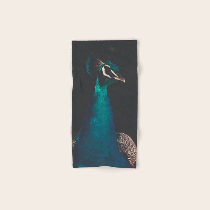 Peacock and Proud - Beautiful Bird photography by Ingrid Beddoes Bath Towel Gallery Image 1
