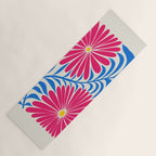 Viva Magenta Daisies Yoga Mat Gallery Image 1