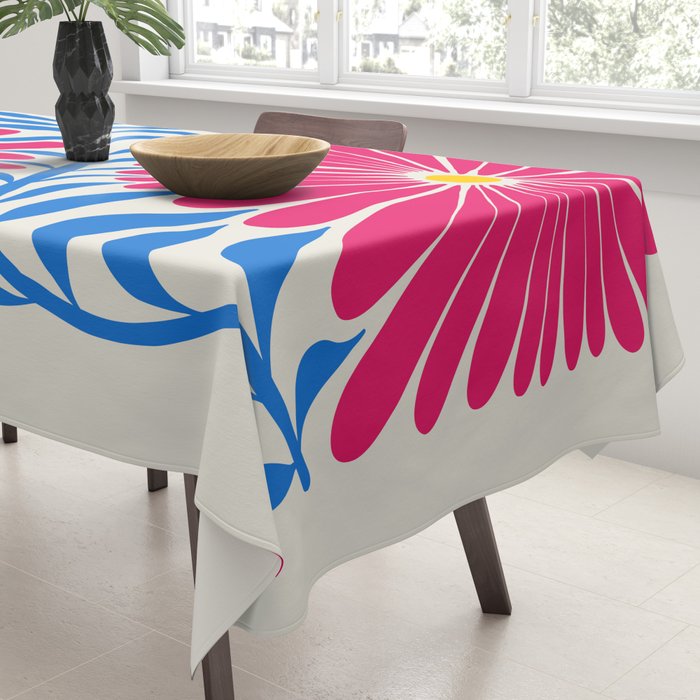 Viva Magenta Daisies Tablecloth Gallery Image 3