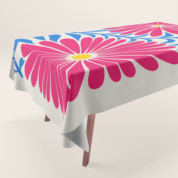 Viva Magenta Daisies Tablecloth Gallery Image 1