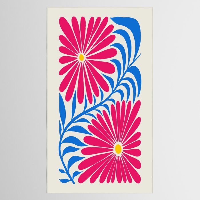 Viva Magenta Daisies Tablecloth Gallery Image 2