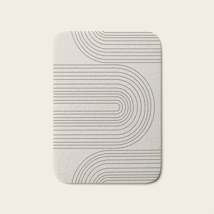 Arch Art, Modern Pattern, Mid Century  Bath Mat Gallery Image 1