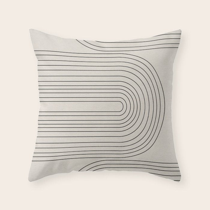 Arch Art, Modern Pattern, Mid Century  Throw Pillow Gallery Image 6