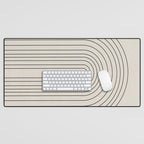 Arch Art, Modern Pattern, Mid Century  Desk Mat Gallery Image 1