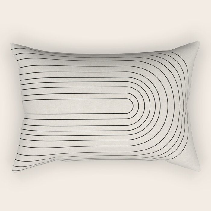 Arch Art, Modern Pattern, Mid Century  Rectangular Pillow Gallery Image 1