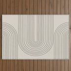 Arch Art, Modern Pattern, Mid Century  Outdoor Rug Gallery Image 2