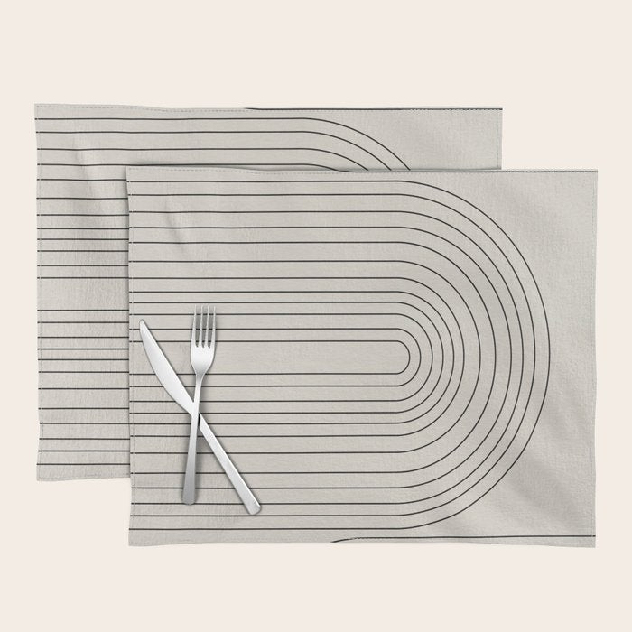Arch Art, Modern Pattern, Mid Century  Placemat Gallery Image 1