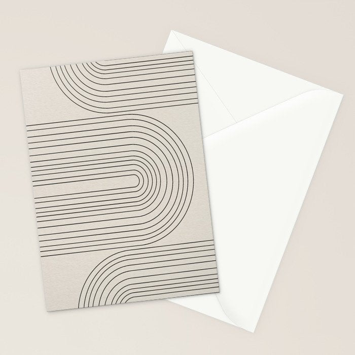 Arch Art, Modern Pattern, Mid Century  Stationery Card Gallery Image 2