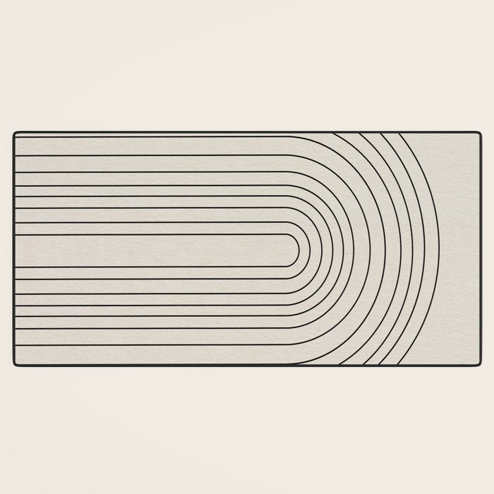 Arch Art, Modern Pattern, Mid Century  Desk Mat Gallery Image 3