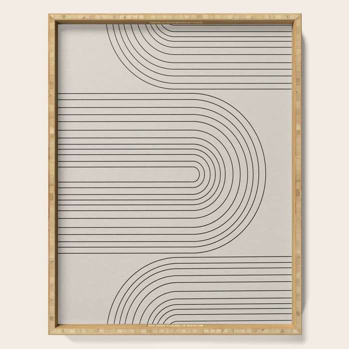 Arch Art, Modern Pattern, Mid Century  Serving Tray Gallery Image 1