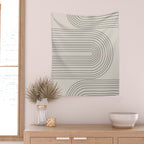 Arch Art, Modern Pattern, Mid Century  Wall Tapestry Gallery Image 2