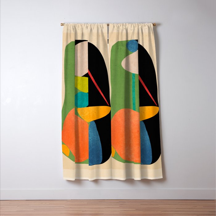 Abstract Stones 8 Window Curtain Gallery Image 3