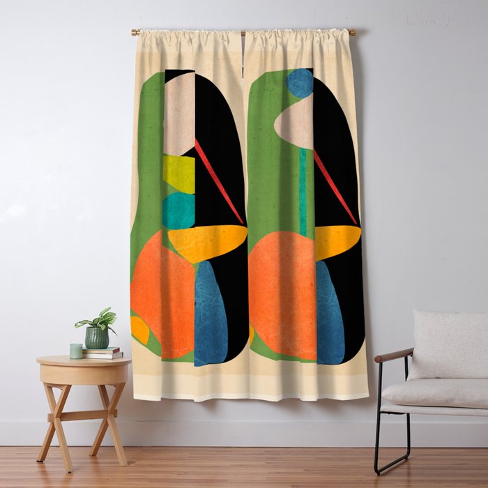 Abstract Stones 8 Window Curtain Gallery Image 5