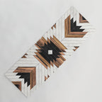Urban Tribal Pattern No.5 - Aztec - Concrete and Wood Yoga Mat Gallery Image 1