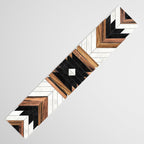 Urban Tribal Pattern No.5 - Aztec - Concrete and Wood Table Runner Gallery Image 3