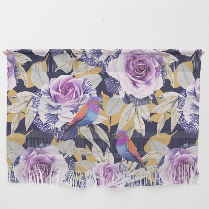 Bird in the rose bush D Wall Hanging Gallery Image 1