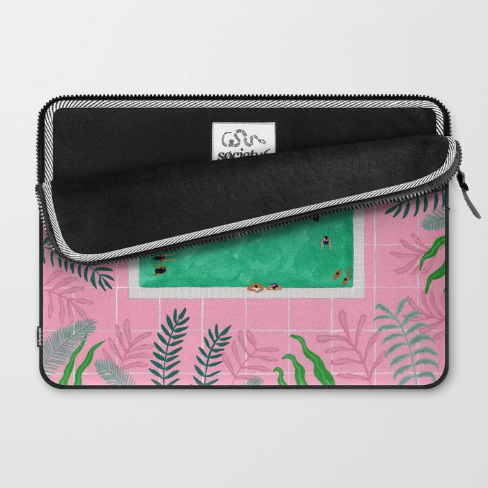 Pink riad pool Laptop Sleeve Gallery Image 2