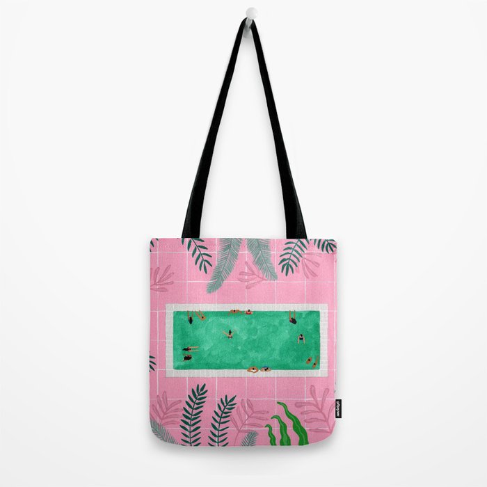 Pink riad pool Tote Bag Gallery Image 2
