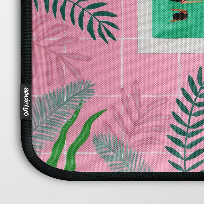 Pink riad pool Laptop Sleeve Gallery Image 3