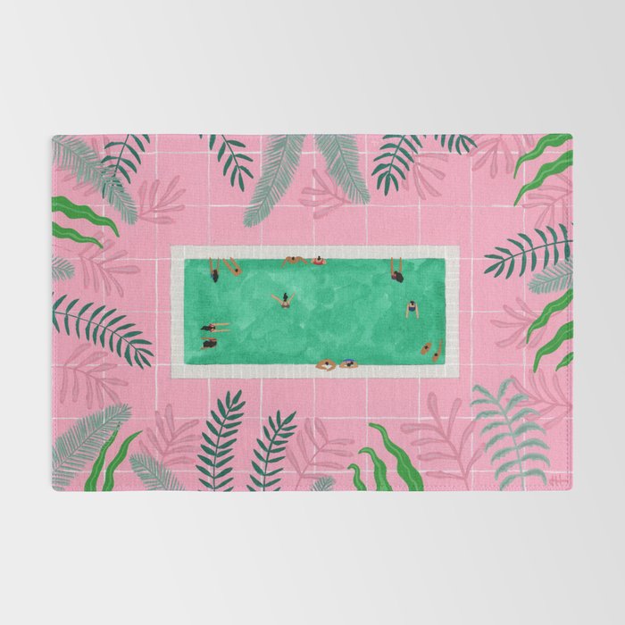 Pink riad pool Rug Gallery Image 2