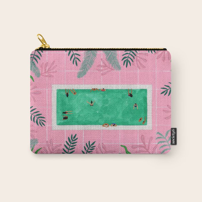 Pink riad pool Carry All Pouch Gallery Image 1