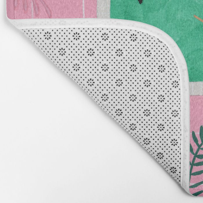 Pink riad pool Bath Mat Gallery Image 2