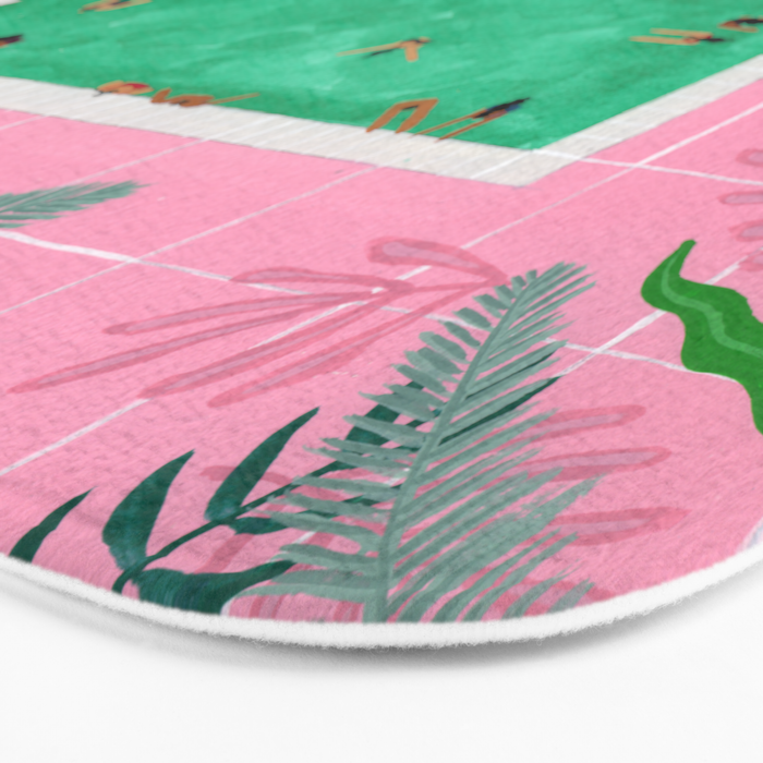 Pink riad pool Bath Mat Gallery Image 3