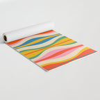 Mid Century Modern Colorful Hourglass Abstract Pattern Yoga Mat Gallery Image 2