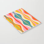 Mid Century Modern Colorful Hourglass Abstract Pattern Notebook Gallery Image 3