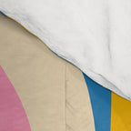 Mid Century Modern Colorful Hourglass Abstract Pattern Comforter Gallery Image 4